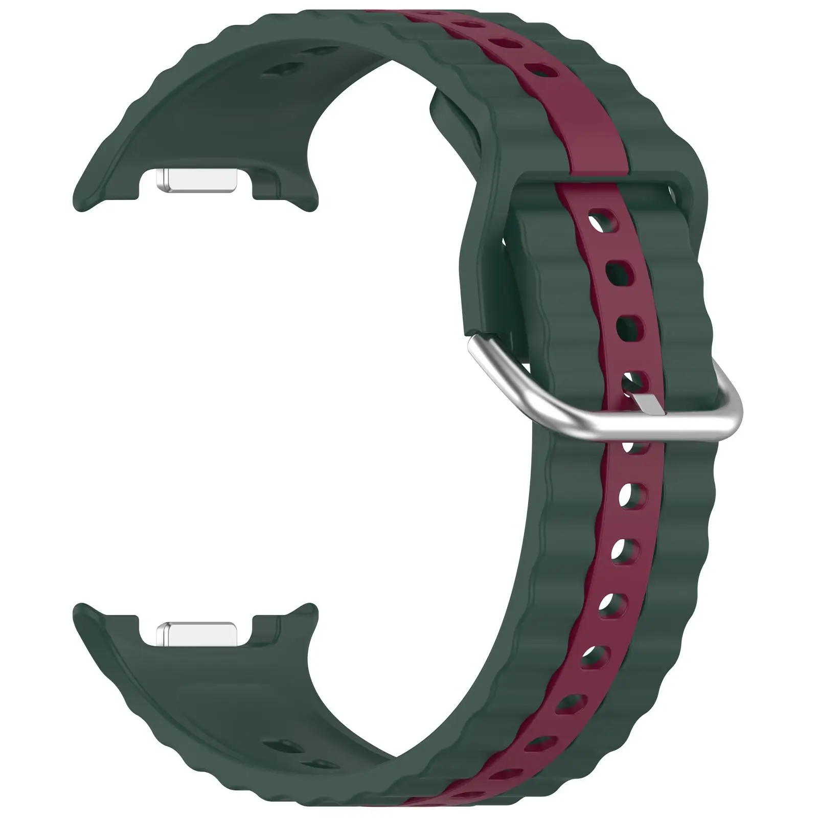 Breathable Sports Silicone Strap for Smartwatches - Quick Release Wristband Accessory