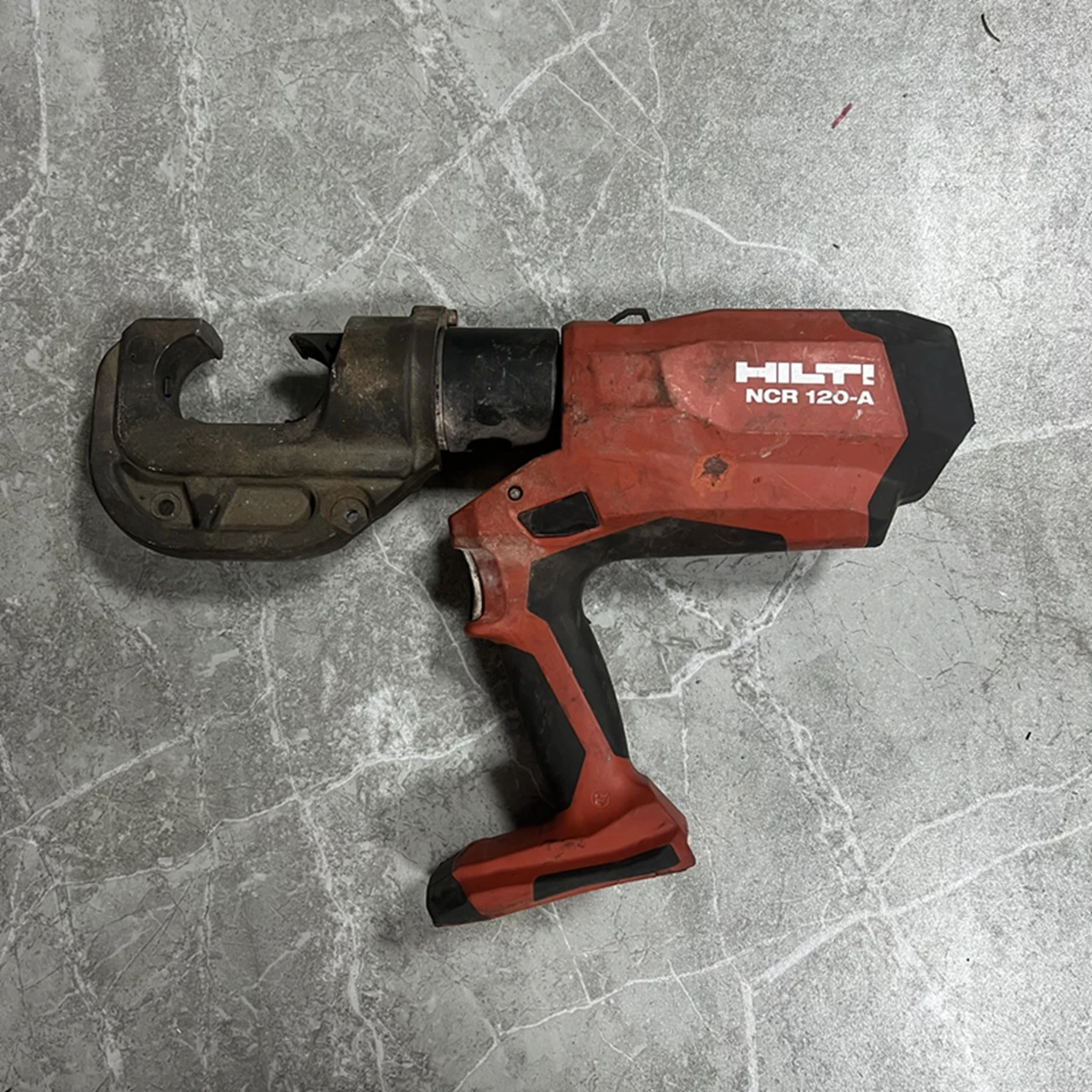 Hilti NCR 120-A Pistol Grip 12-Ton Cordless Cable Crimper W KC12 1/0 Attachments Body only, second-hand