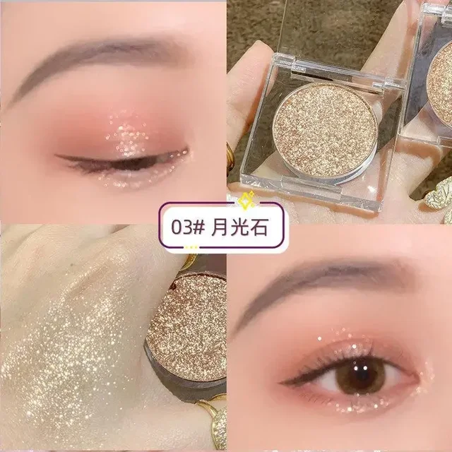 Hot Monochrome Eyeshadows Cowherd Weaver Girl Pearlescent Fine Glitter Sequins Cement Matte Student Eye Shadow Palette Wholesale
