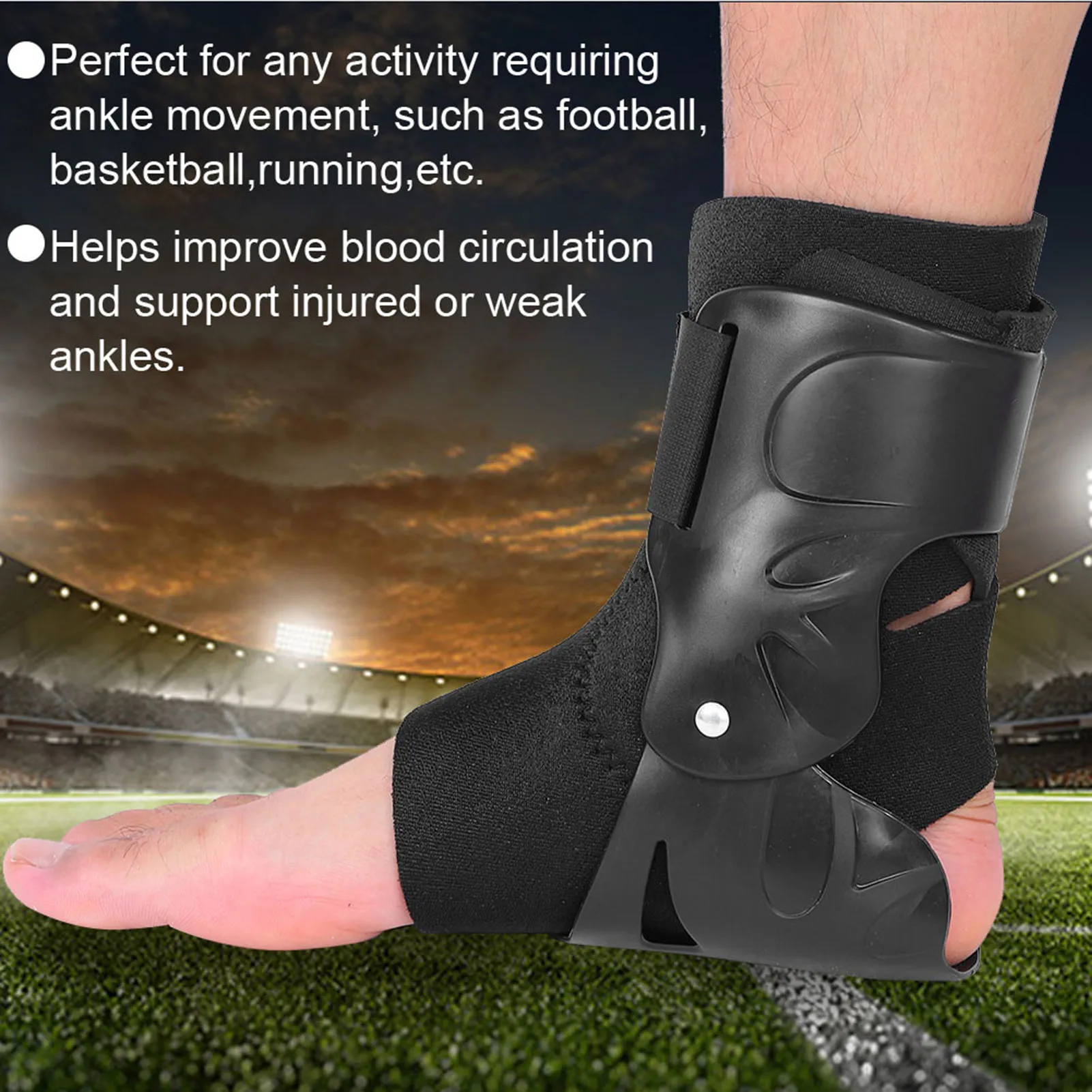 Ankle Support Ankle Support Brace Ankle Support Brace Compression Breathable Foot Elastic Guard Strap Black Foot Guard Strap