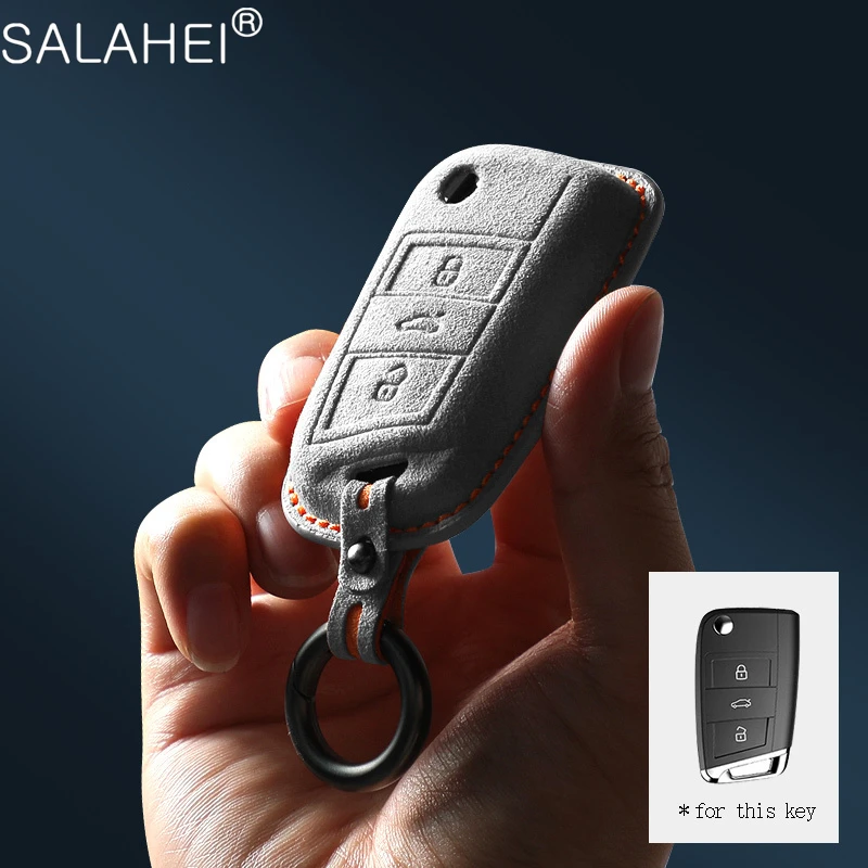 

Car Flip Key Case Cover Fob For VW Volkswagen Golf 7 MK7 Tiguan MK2 For SEAT Ateca Leon FR 2 Ibiza For Skoda Octavia Accessories