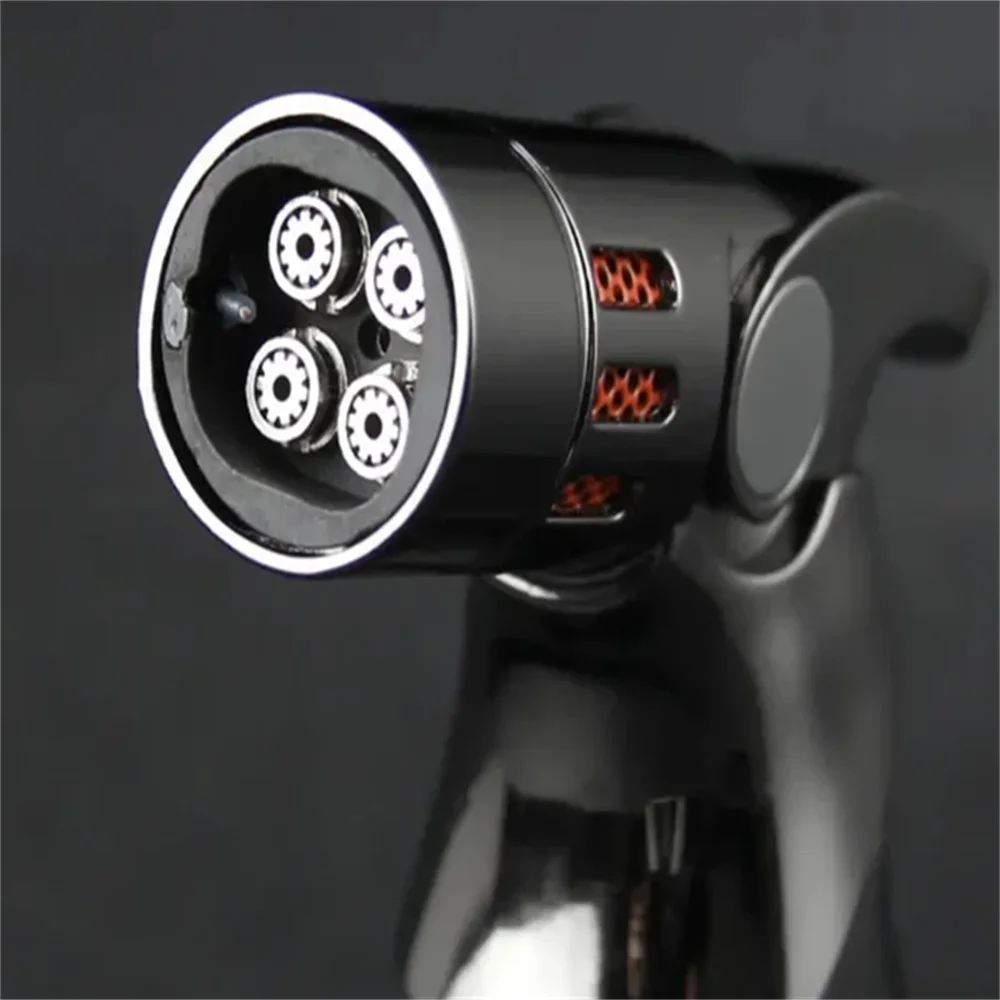 Windproof Metal Cigar Lighter Blue Flame Torch