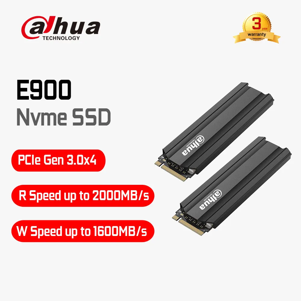 Dahua e900 internal nvme m 2 ssd 256gb 512gb 1tb pcie gen 3 0x4 ssd 3d