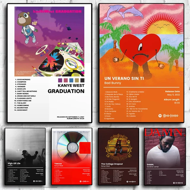 Rapper Kanye West Music Album Prints And Posters Kraft Paper