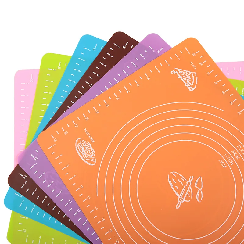 Silicone Dough Kneading Scale Mat Heat Proof Placemat High Temperature Resistant Non-Slip Baking Accessories