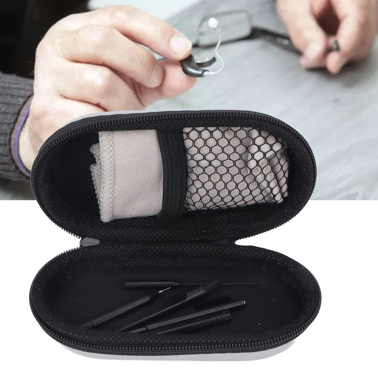 Hearing Aid Maintenance Kit with Cleaning Tools and Accessories