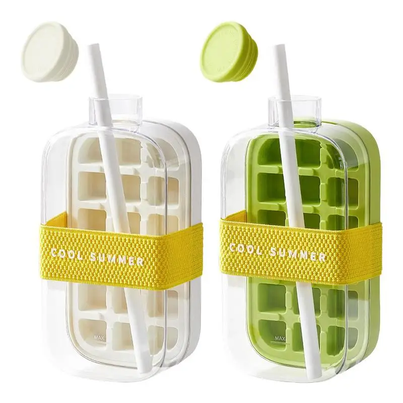 Small Ice Grid Kettle Zero Contact Press Ice Maker Cup For Making Freezing Cubes Easy Release Silicone Ice Mold Freezer Trays