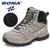 BONA 2023 New Designers Brand Winter Warm Boots Men Plush Nubuck Snow Boots Man High Quality High Top Boots Mansculino Sneakers