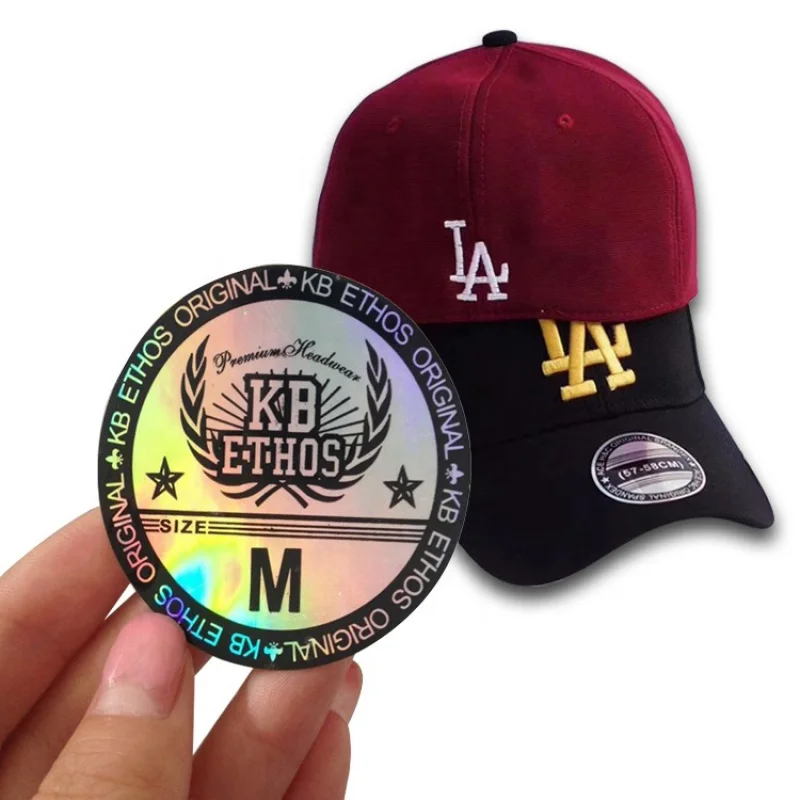 

Customized productWholesale Round Hologram Label Printing Logo Die Cut Holographic Sticker Custom Hat Stickers