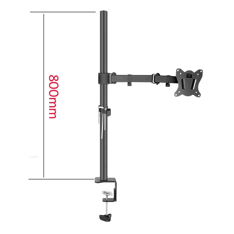 Monitor Holder Stand Monitor Holder Mount 800mm T902-180 10"-27" Monitor Desktop Stand Full Motion 360 Degree steel Holder clamp base Monitor Mount Arm LCD mount 0-11kg