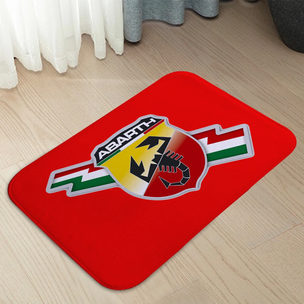 Abarth Themed Entrance Doormat – Modern Home & Bathroom Decor Rug