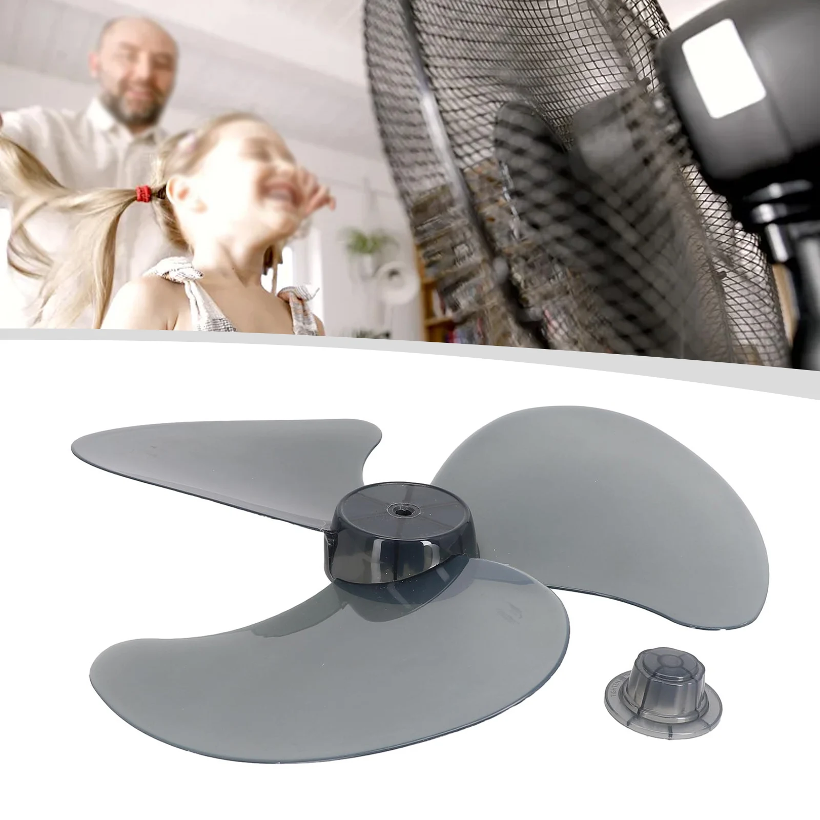 

16\" Plastic Fan Blade 3 Leaves For Standing Pedestal Floor Wall Table Plastic Blade FanReplacement Part