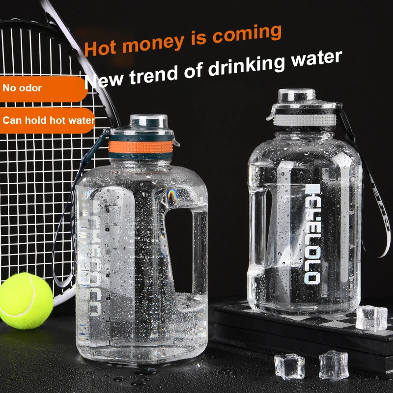 1600ml Tritan Sport Bottle Kettle Large GYM Bottle BPA FREE 1 Gallon Water Drink Waterbottle Water Bottl Cup 1.5 2 Liter water bottle sports water bottle sports bottle shaker bottle