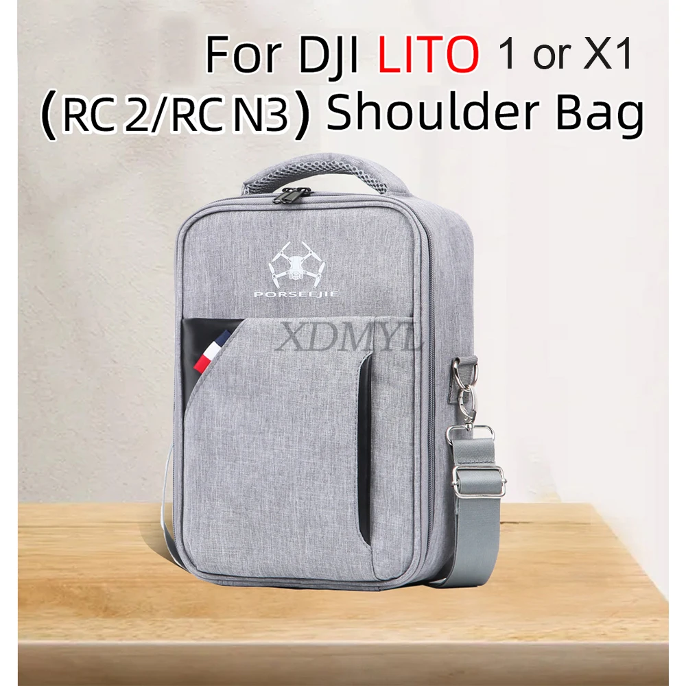 DJI Lito 1/Lito X1 RC 2/RC N3 용 숄더백 야외 여행용 운반 케이스 휴대용 보관함 배낭 드론 액세서리