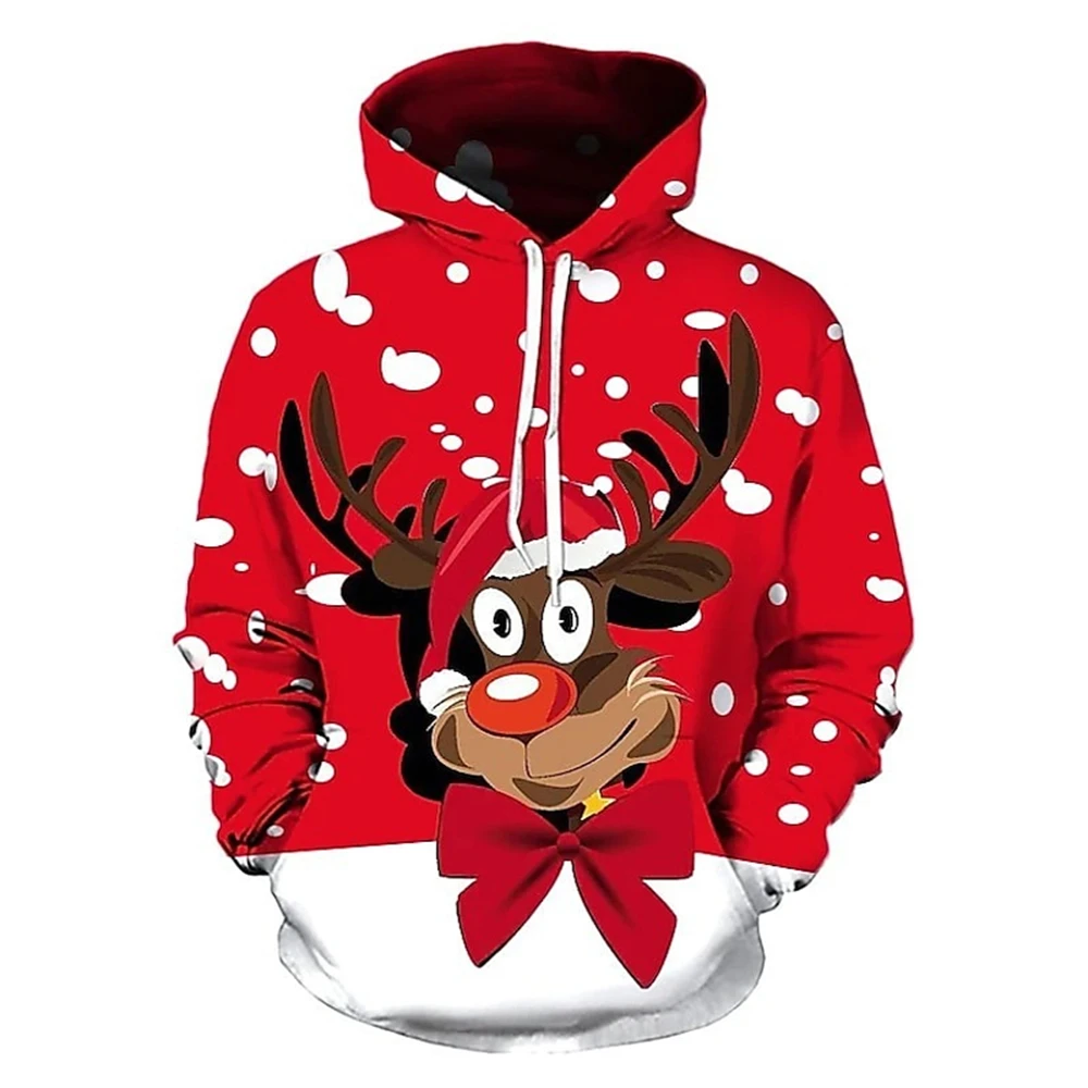 

Hoodie Sweatshirt Xmas Hoodie Sweatshirt Men's Unisex Hoodie Sweatshirt Santa Claus Graphic Prints Print Christmas 3D Print