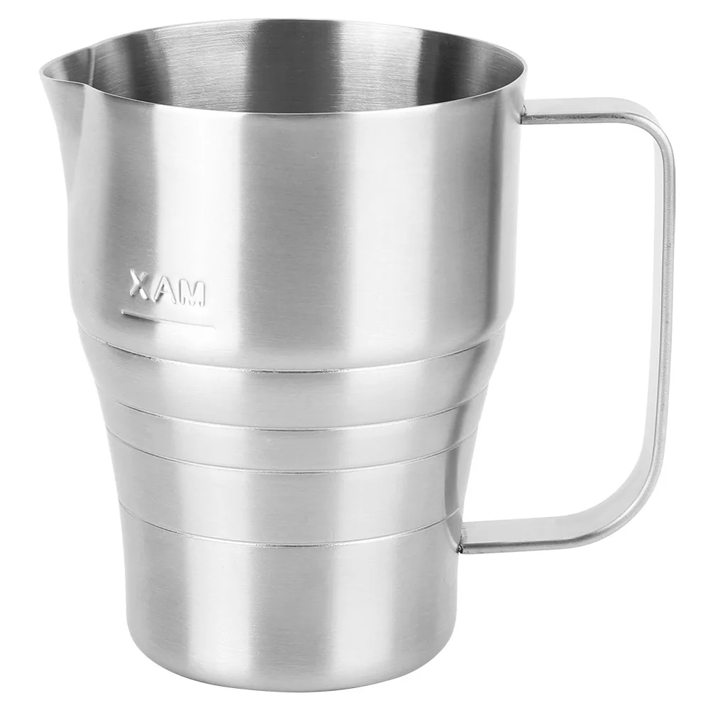 

900ml Measuring Cup Stainless Steel Milk Frothing Cup Coffee Pitcher With Scale