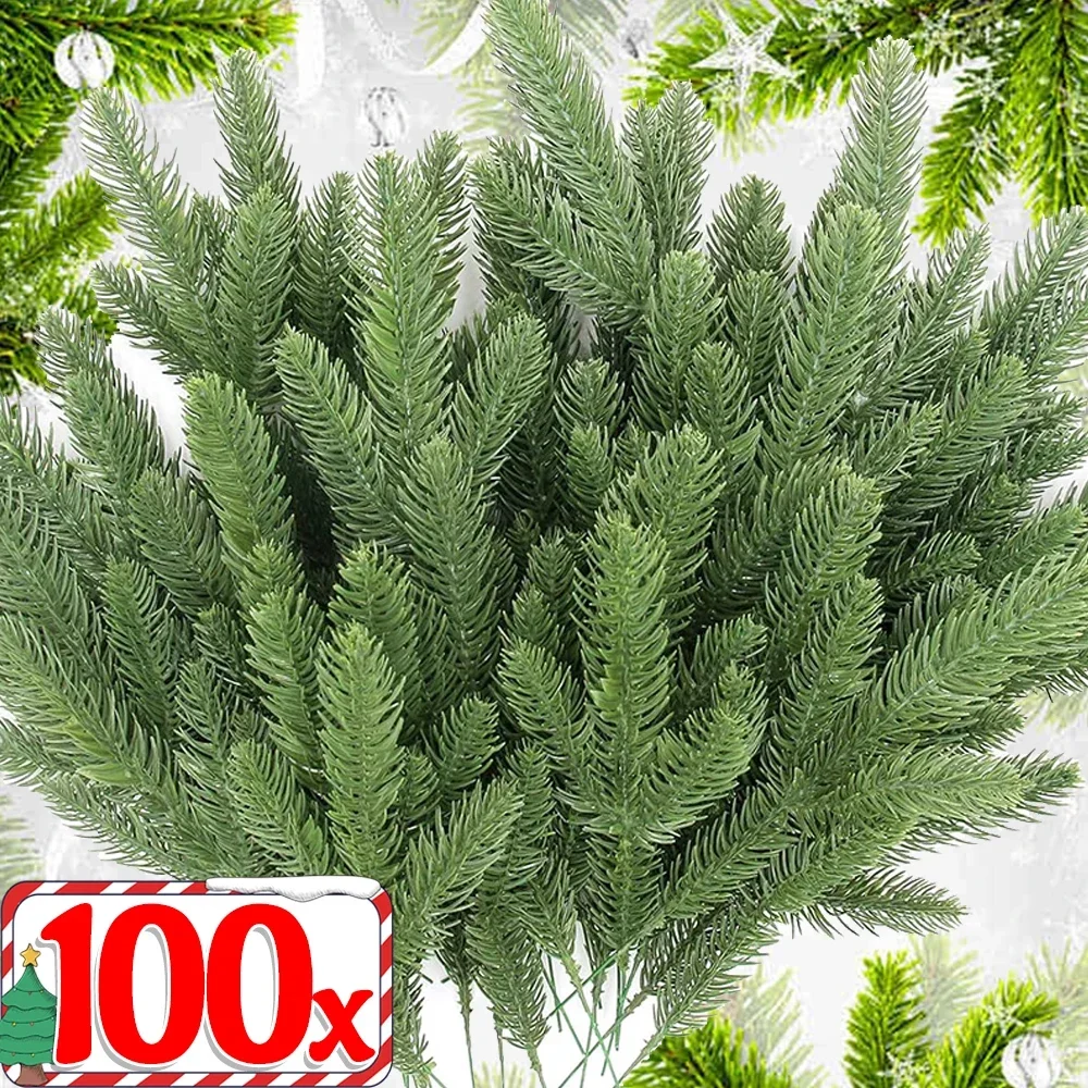 Festive Artificial Pine Needles for DIY Holiday Decorations