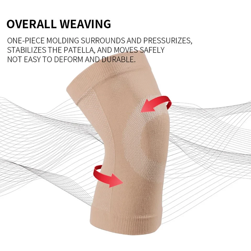 1Pair Summer Ultra Thin Knee Support Brace Sports Knee Pads Gym Running Protector Meniscus Arthritis Injury Ease Pain