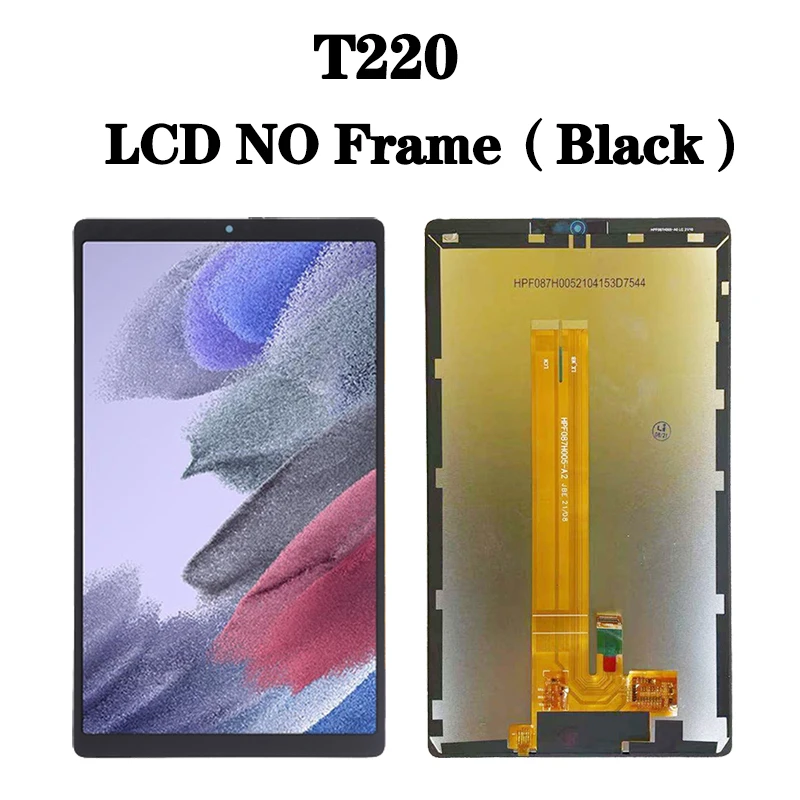 For Samsung Galaxy Tab A7 Lite SM-T220 T227U LCD Touch Screen Digitizer ±  Frame