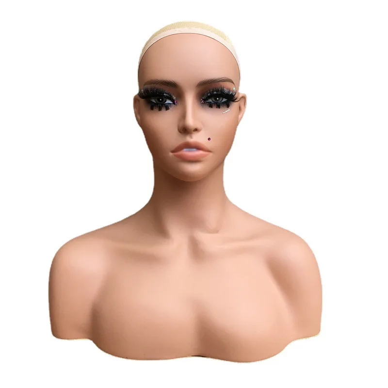 1-piece-new-makeup-pvc-female-mannequin-head-with-bust-display-for-wigs-hat-scarf-and-mask