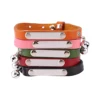 1 Pc Pet Cat Collar Personalized Antiloss Diy Custom Adjustable Leather Cat Collar With Bell Kitten Collar S/M/L Pet Accessories 5