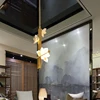 New Wall Lamp Chinese Indoor Led Ceiling Chandelier For Bedroom Living Room Corridor Lotus Pendant Light Furniture Decoration 3