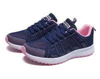 Women Casual Shoes Fashion Breathable Walking Mesh Flat Shoes Sneakers Women Gym Vulcanized Shoes White Female Footwear