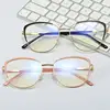 Fashion Cat Eye Anti Blue Light Reading Glasses Women Luxury Designer Metal Eyeglasses Anti Glare Presbyopic Computer Eyewear +2 3