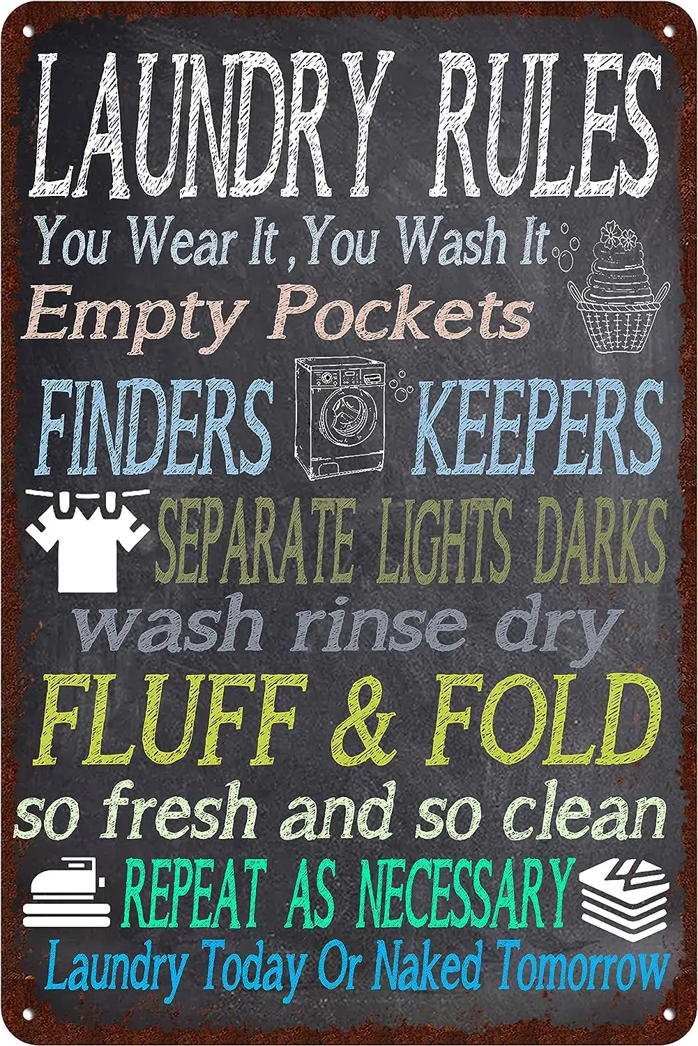 Targa Metallica Vintage Con Bassotto - Decorazione Da Parete Per Bagno, Cucina O Esterno - 20x30 Cm - Foto 2