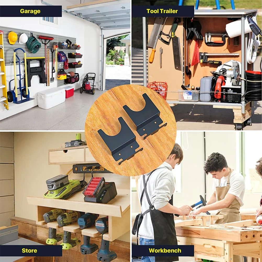 1-2Pcs Angle Grinder Holder Polisher Holder Storage Rack Wall Mounted Bracket for Homes Shops Workbenches Hand Sander Tool-angle grinder bracket