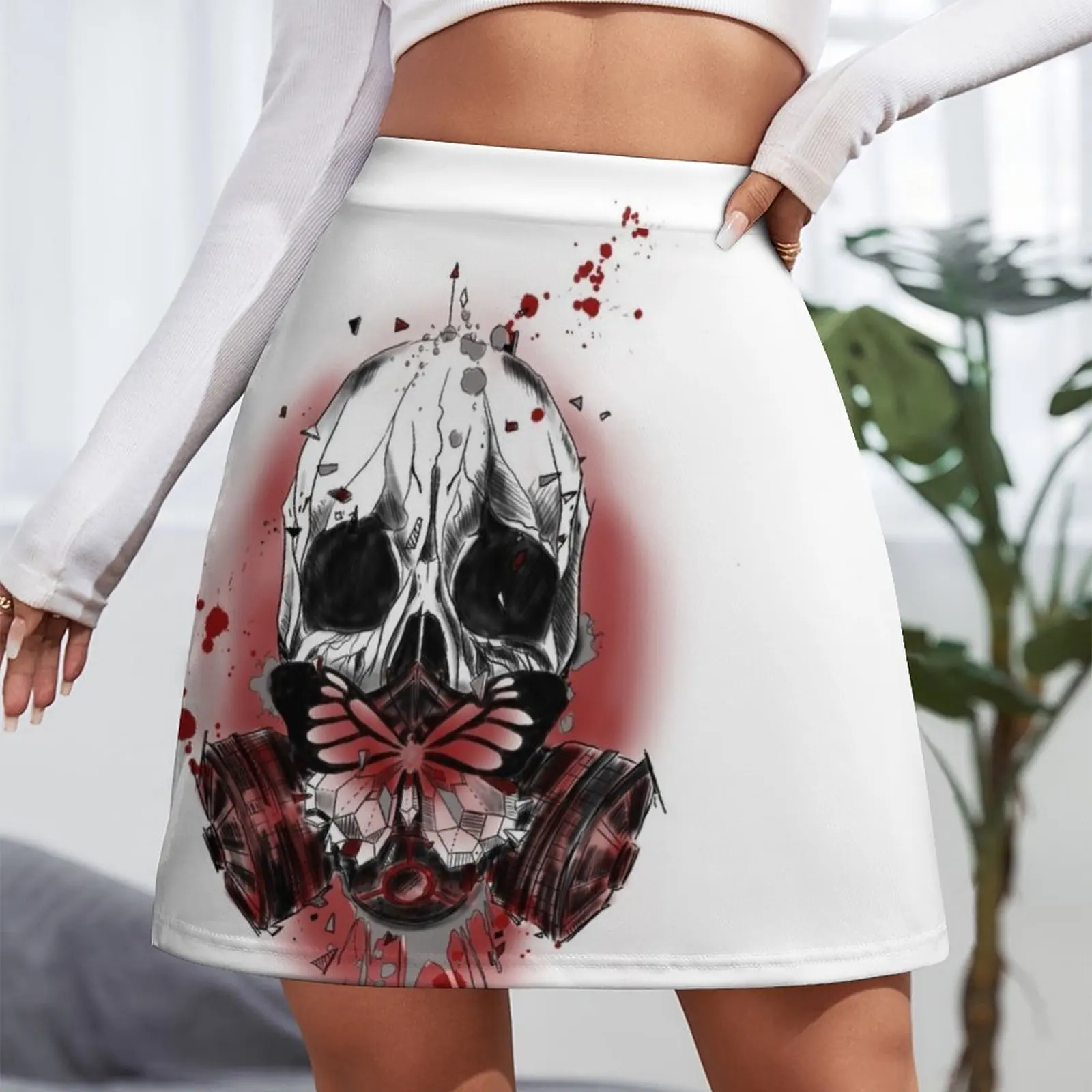 scull Mini Skirt skirt skirt fairy core summer dress women 2024 summer clothes