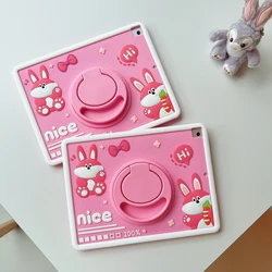 360 Rotating Kids Rabbit Stand Case For Samsung Galaxy Tab A8 10.5 SM-X200 X205 S6 Lite 10.4 2020 2022 A7 Lite 8.7 T220 Cover #S