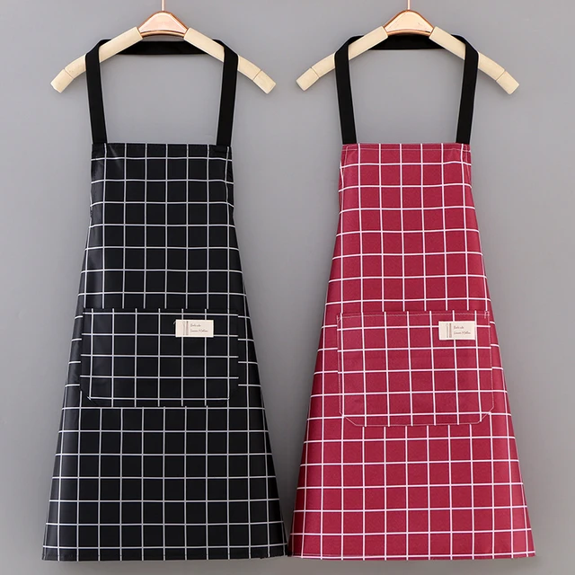 Delantal impermeable para hombre y mujer, delantal de cocina, Chef,  carnicero, barbacoa, hornear, Catering - AliExpress