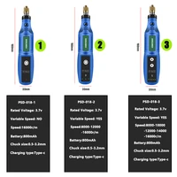 Mini Wireless Drill Engraving Polishing USB Rechargeable  Cordless Rotary Tool Kit Woodworking Engraving Pen DIY Dremel Tools 2