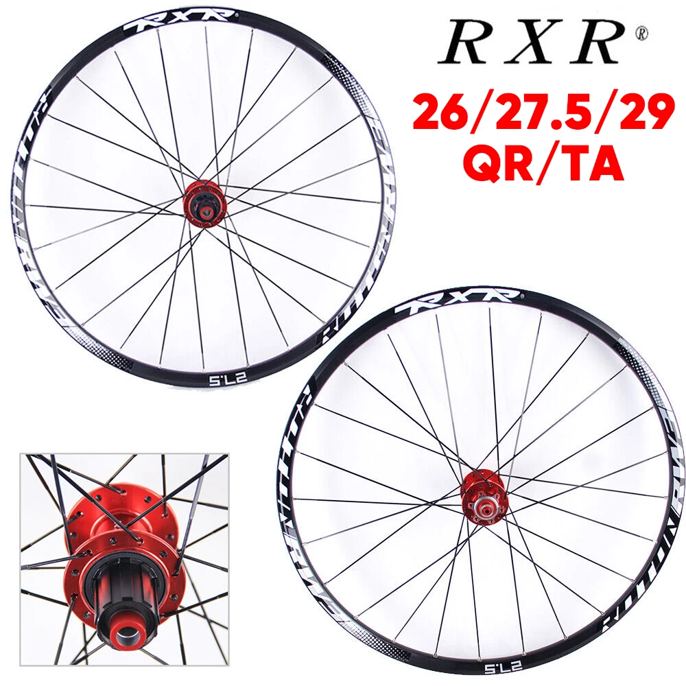 

RXR Bicycle Rims MTB Wheelset 26/27.5/29 Inch Aluminum Alloy Quick Release / Thru Axle Wheel Set V Brake Bicycle Rims Bike Part