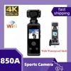 Handheld Mini Sports Camera 1080P/2K/ 4K Resolution Wifi Action Camcorder  Stabilization Waterproof 270 Degree Rotation Recorder 1