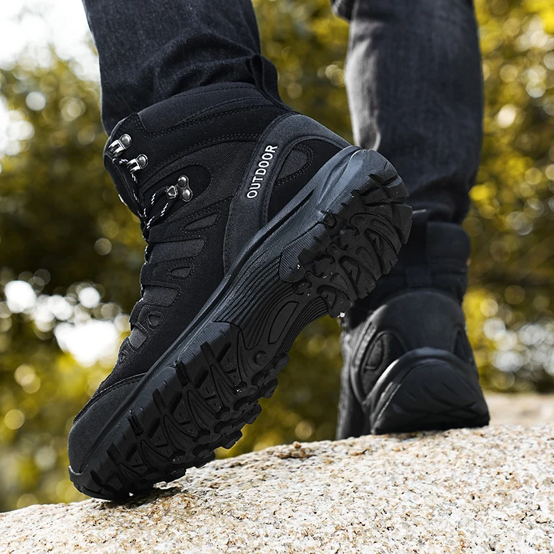 أحذية جبلية في الهواء الطلق للرجال ، أحذية المشي ل...