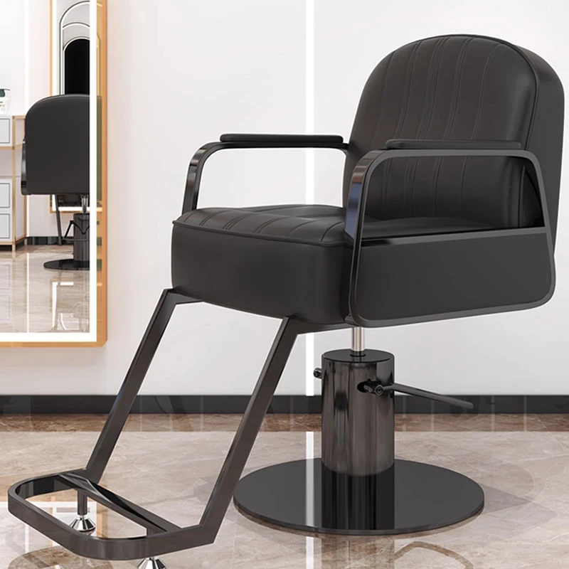 Ergonomic Swivel Barber Chairs Makeup Professional Salon Chairs Rolling Cosmetic Aesthetic Silla Barberia Barber Furnitures