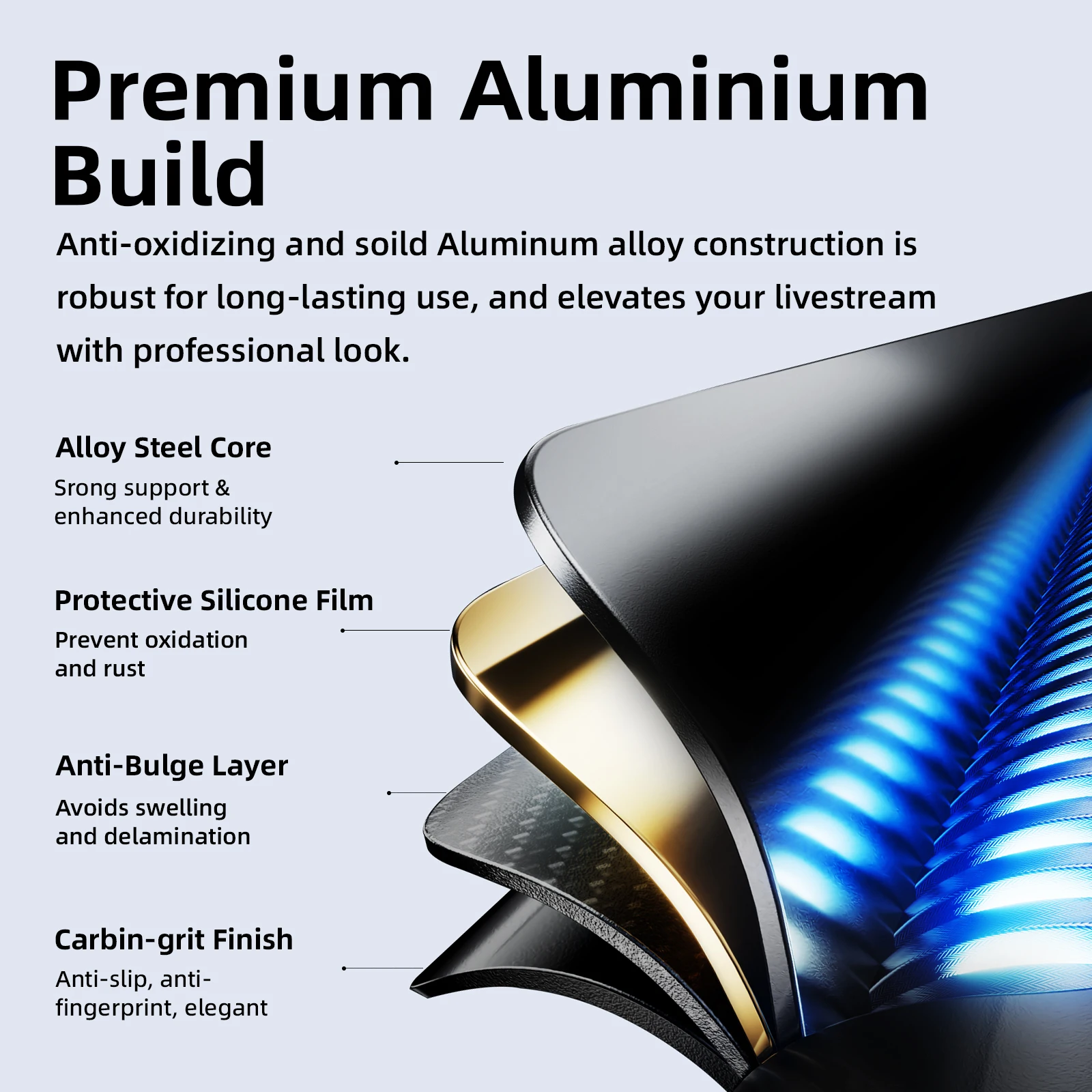 Goojodoq Adjustable Floor Stand for Phone & Tablet