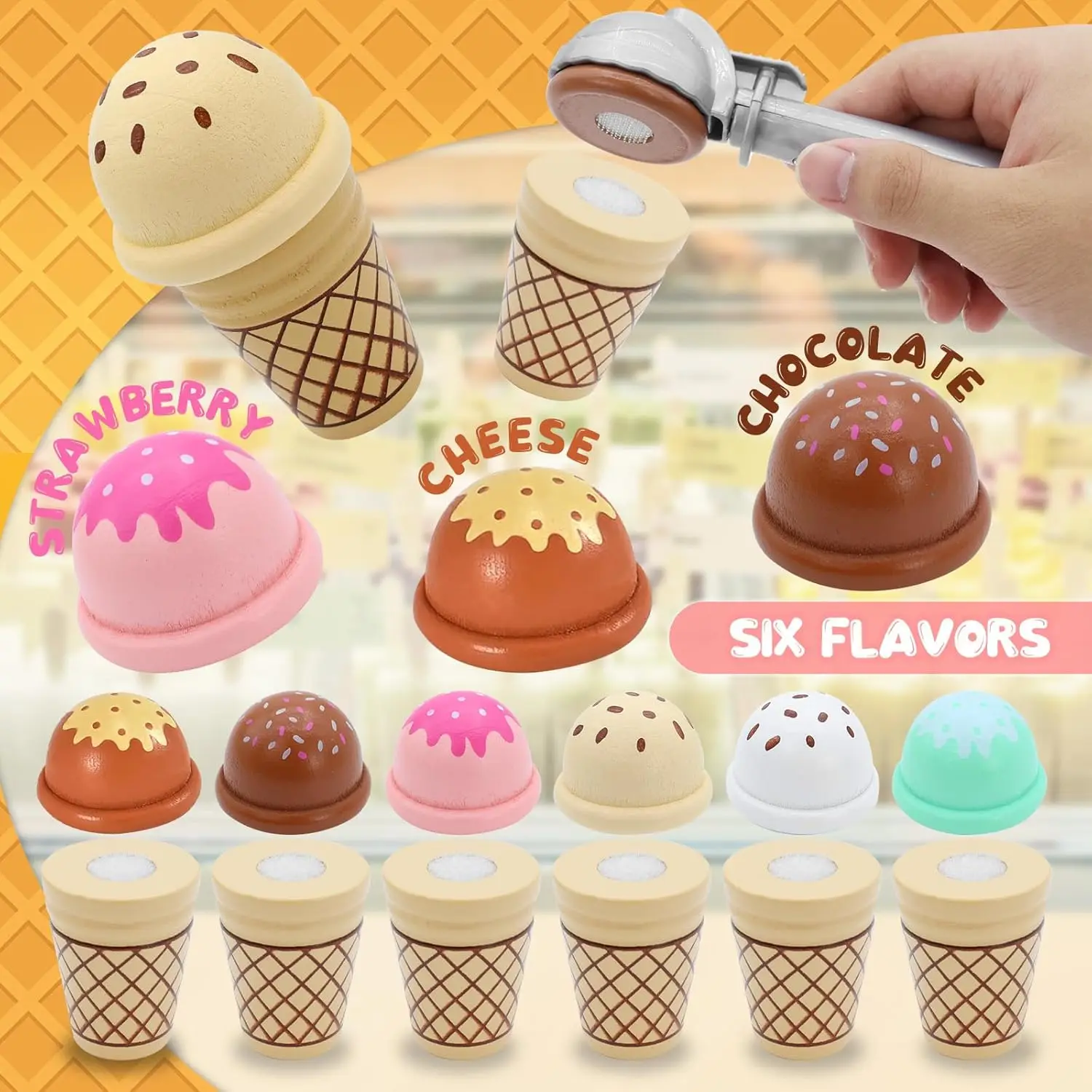 Ice Cream Pretend Play Set 4