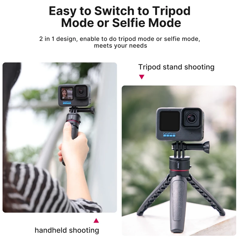 Trépied à selfie pour Gopro, ULANZI Go Quick II - Trépied extensible  magnétique à libération rapide pour GoPro Hero 11 10 9 8 7 6 5/Max/DJI Osmo  Action Cam 140 cm : : Jeux vidéo