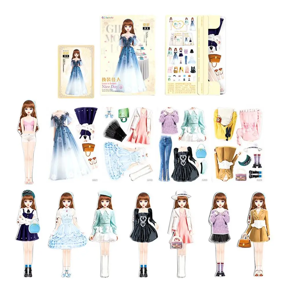 Magnetic Paper Dolls Creative Funny People Clothes Dress Up Dolls Child Pretend Play Toys Puzzles Game For Girls Kids Boys 25 Magnetic Paper Dolls Creative Funny People Clothes Dress Up Dolls Child Pretend Play Toys Puzzles Game For Girls Kids Boys