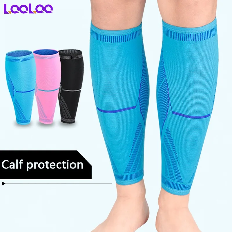 1Pcs Calf Compression Sleeve for Men Women Runners Shin Guards for Running Cycling Training Football Basketball Volleyball