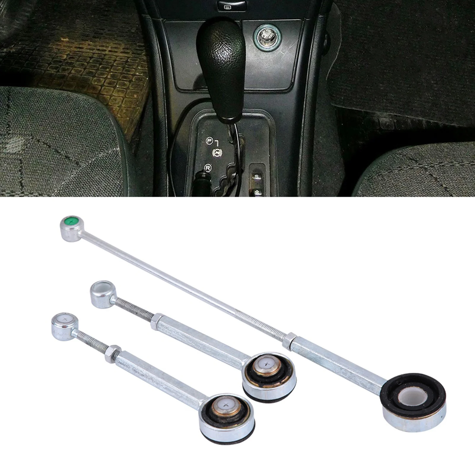 Shift Linkage Bushing Kit Gear Linkage Push Rods Gear Shift Link Linkage Rod Gearbox Set for Berlingo Xantia Xsara Peugeot 306 93-01 405 Partner
