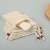 4/3pcs Natural Sisal Soap Bags Shower Bath Exfoliating Soap Saver Pouch Holder for Bath & Shower Use Soap Packaging Mesh Bags 1