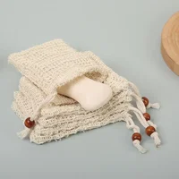 4/3pcs Natural Sisal Soap Bags Shower Bath Exfoliating Soap Saver Pouch Holder for Bath & Shower Use Soap Packaging Mesh Bags 1
