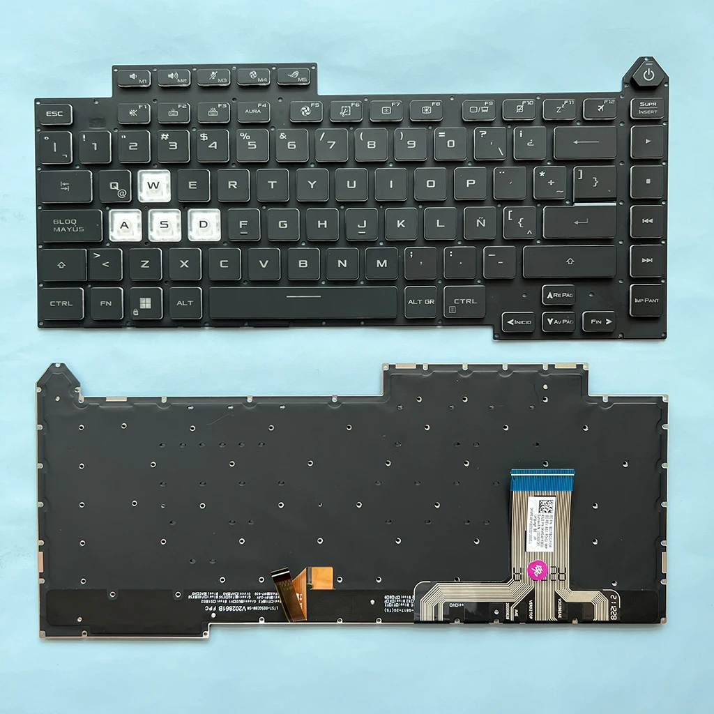 Tastiera G513 Latin/Sp Per Asus Rog Strix G15 G513Q G513Rc G513Rm G513Rw G513Qr G513Qe/Qm G513Im G513Ic G513Qecc Muslimrgb