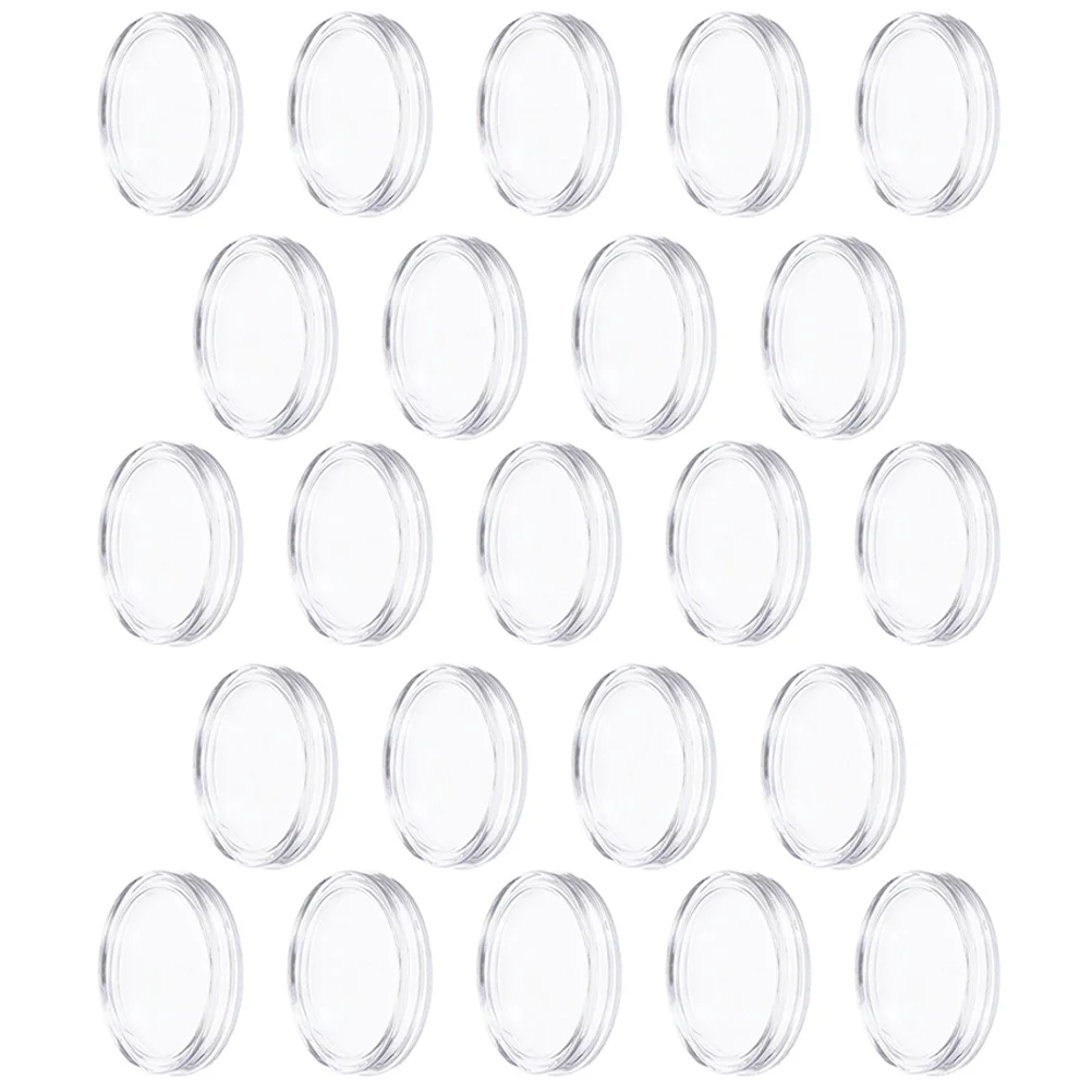 

100 Pcs Commemorative Coin Box Small Plastic Container Bead Containers with Lids Storage