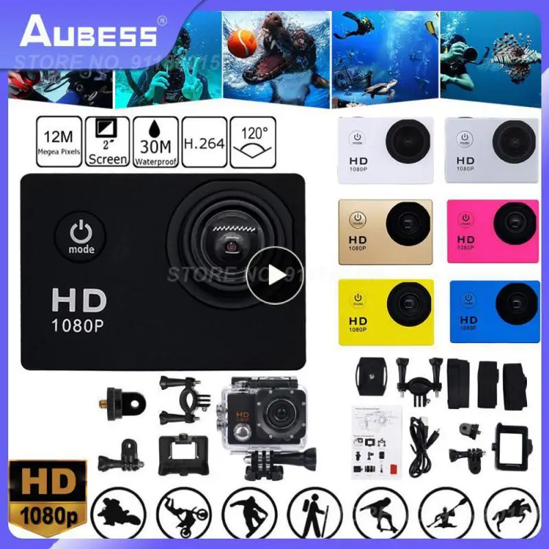 Fotocamera Impermeabile 1080P 32Gb Sport Outdoor Diving Camcorder Camera Mini Dv Videocamera 12Mp Sj4000 Per