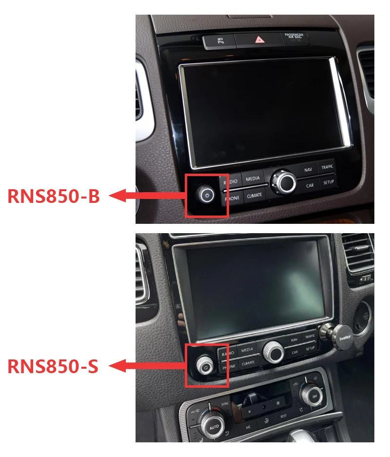 Wireless CarPlay AndroidAuto Smart Module for Volkswagen Touareg RNS850 2012-2018 Support Mirroring OEM Microphone